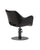 Chloe Black - Black hairdressing chair - Black plate base