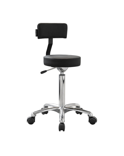 Salon stools with backrest