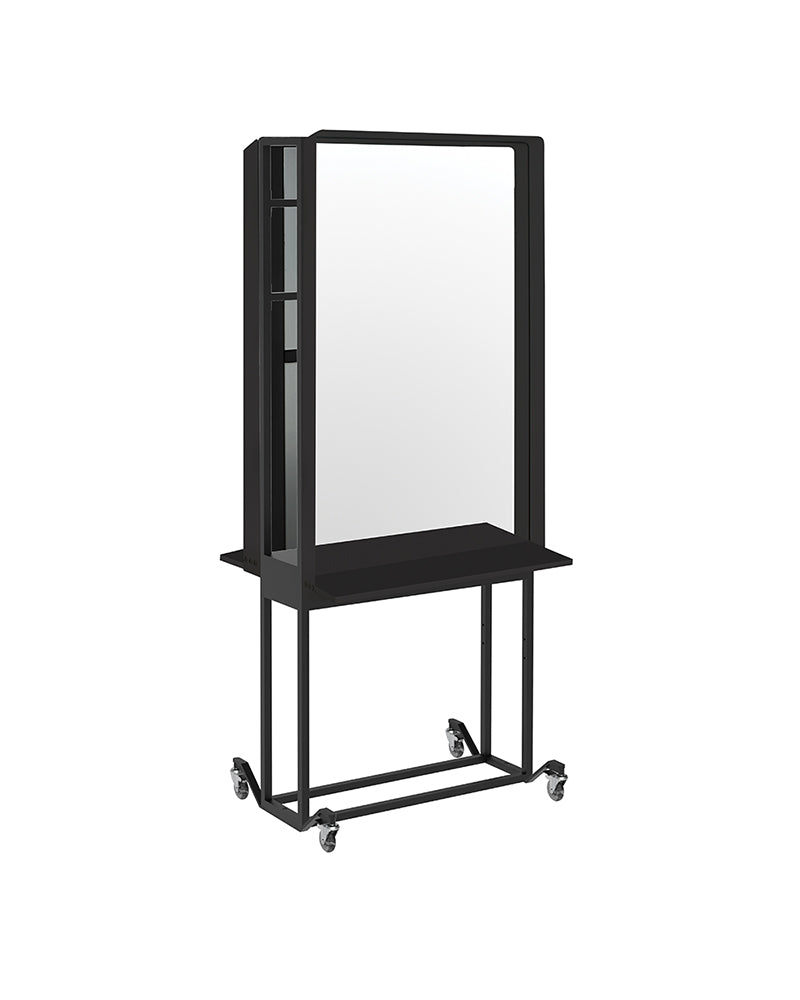 Mirror joiner - Black hairdressing control for mirrors - Double-sided