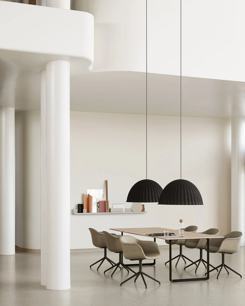 Under the bell - Black pendant lamp ø82