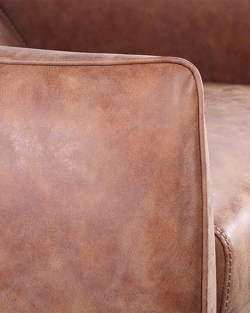 Hazel Tan - Brown washing unit - White basin