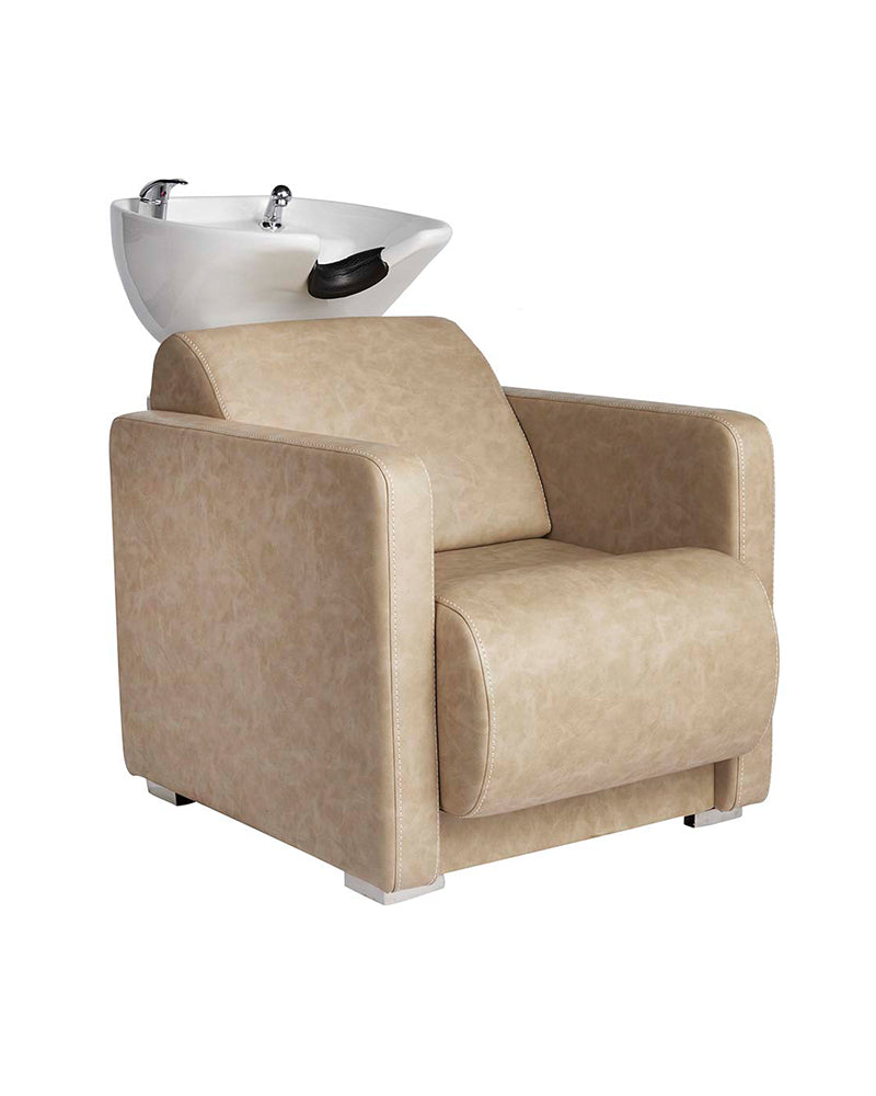 Club Sand - Beige washing unit with white basin