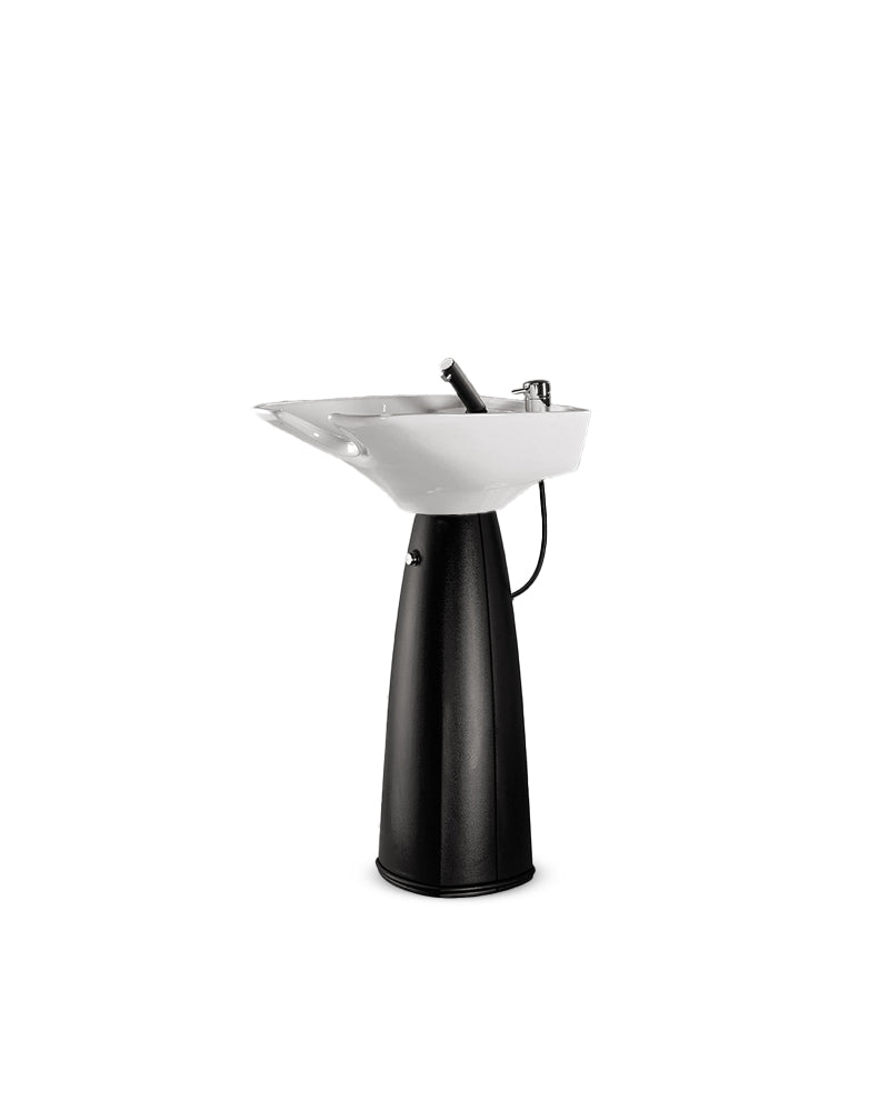 Contura Form PLUS - Black pedestal sink