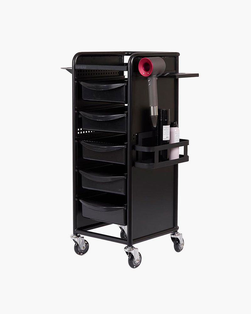 Workshop Deluxe 5 - Black rolling table - 5 spacious drawers