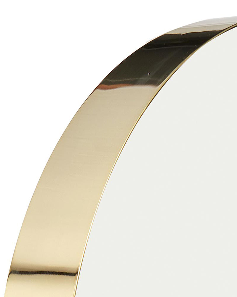 Halo - Brass hairdressing mirror - ø80