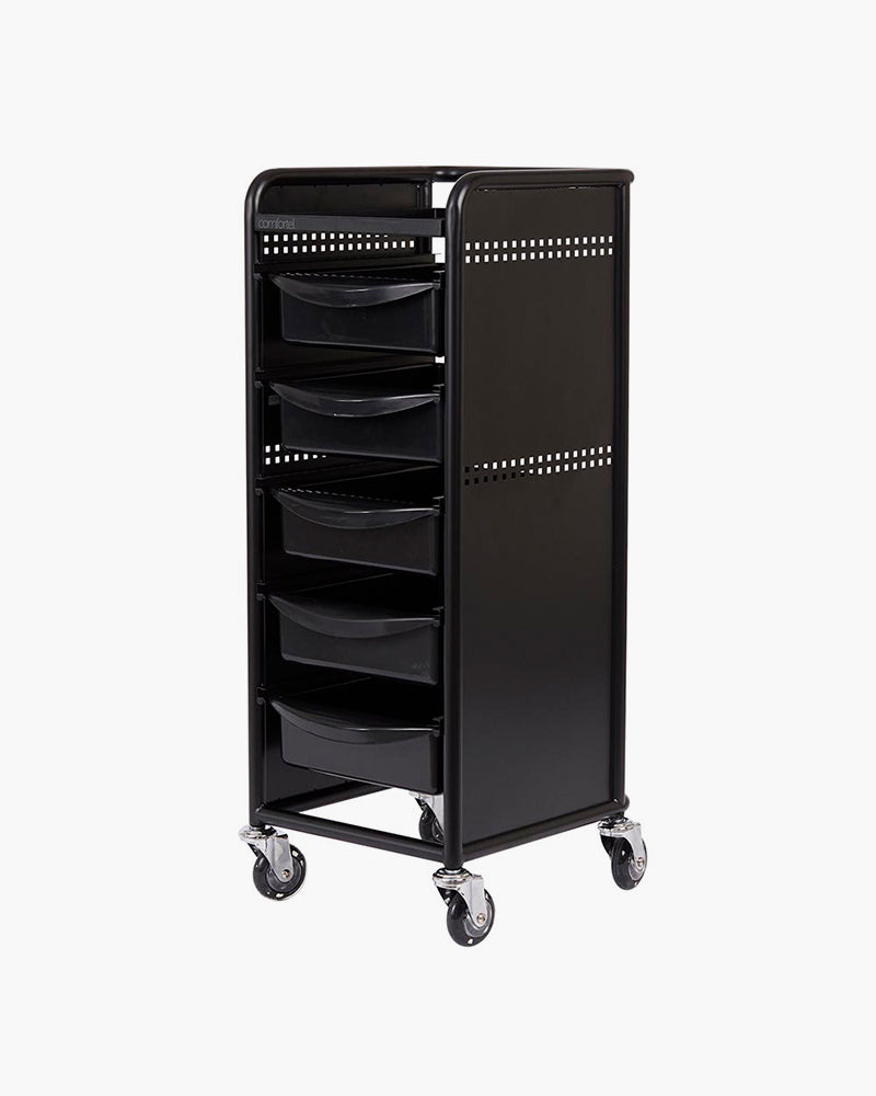 Workshop Deluxe 5 - Black rolling table - 5 spacious drawers