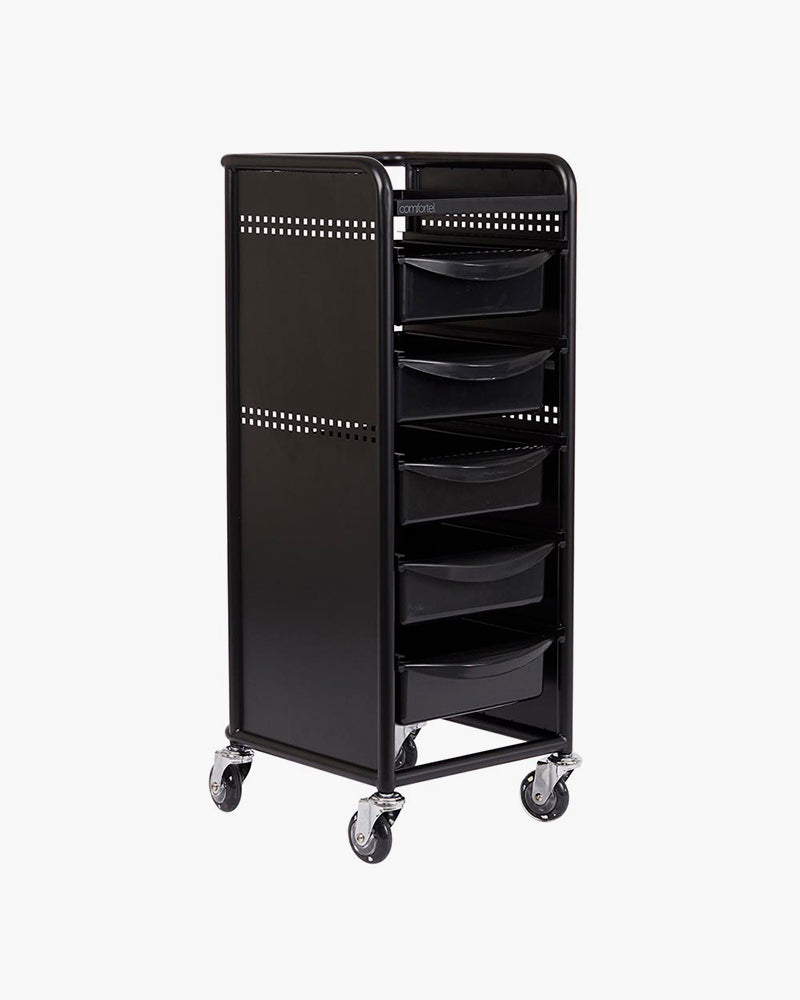 Workshop Deluxe 5 - Black rolling table - 5 spacious drawers