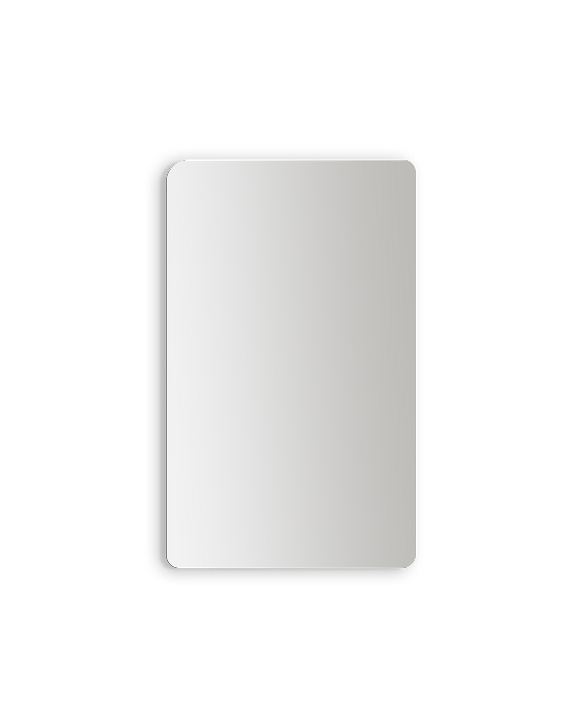 Frameless Rounded - Rundat frisörspegel - 70x115cm