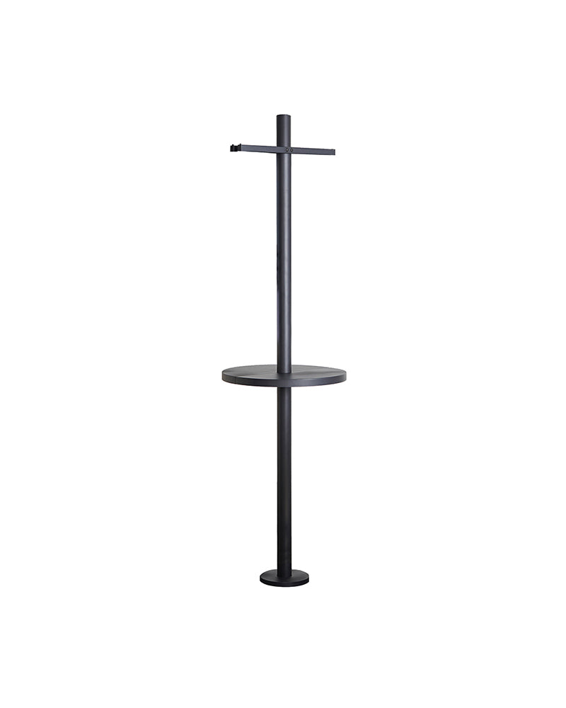 Pole joiner - Black styling unit with shelf and footrests