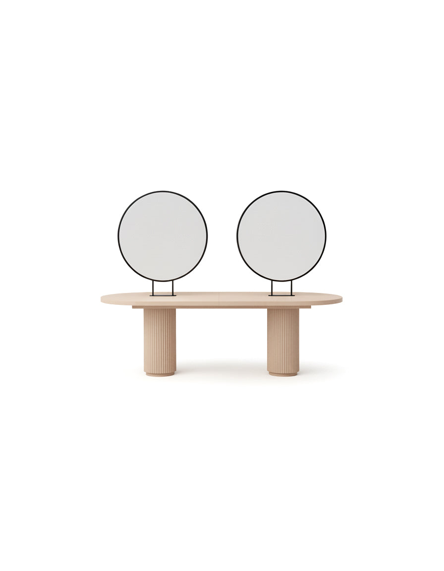 Island Beige - Freestanding Styling Station with 4 seats