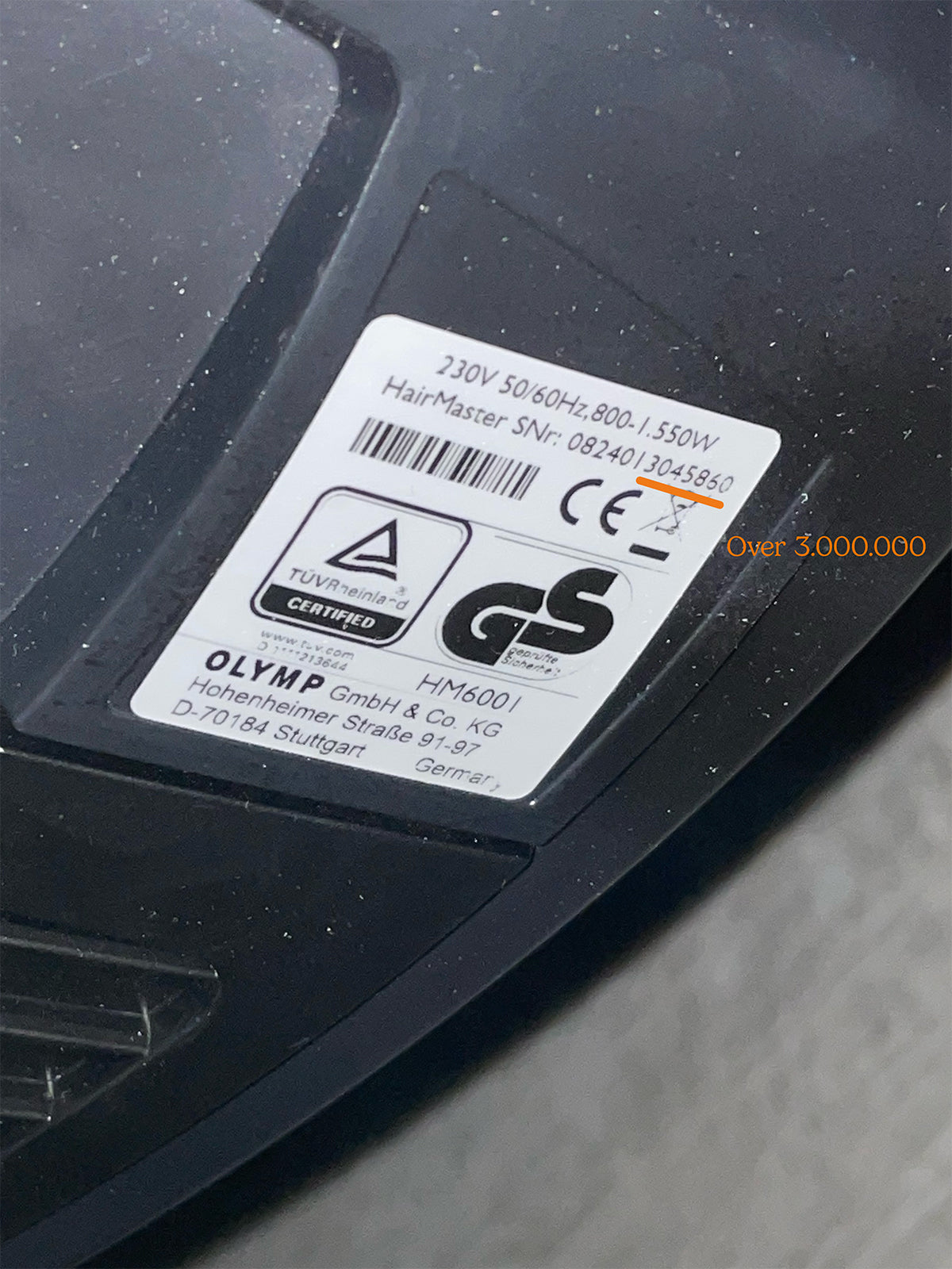 Infrared tube for hairmaster