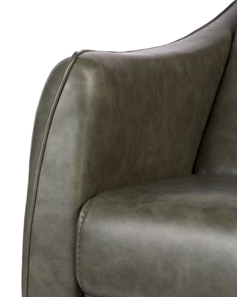 Hazel Sage - Green washing unit - Black basin