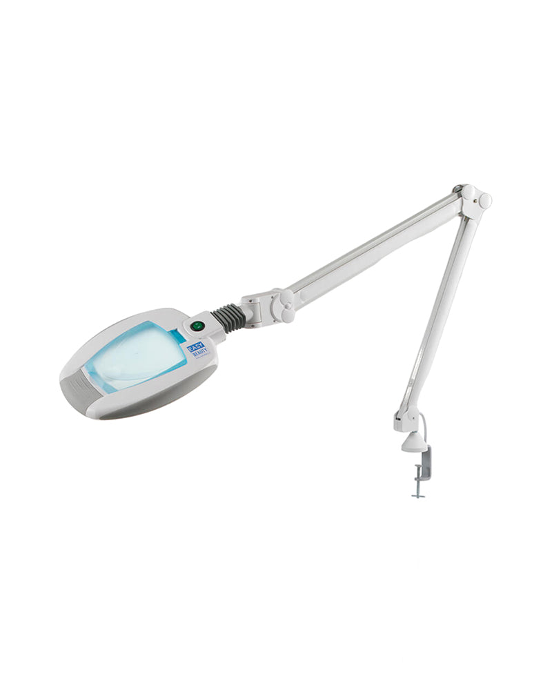 LED magnifying lamp with clamp