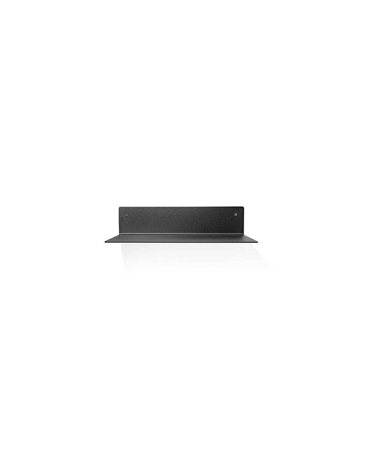 Slim Black - 32cm aluminum shelf in black powder coating