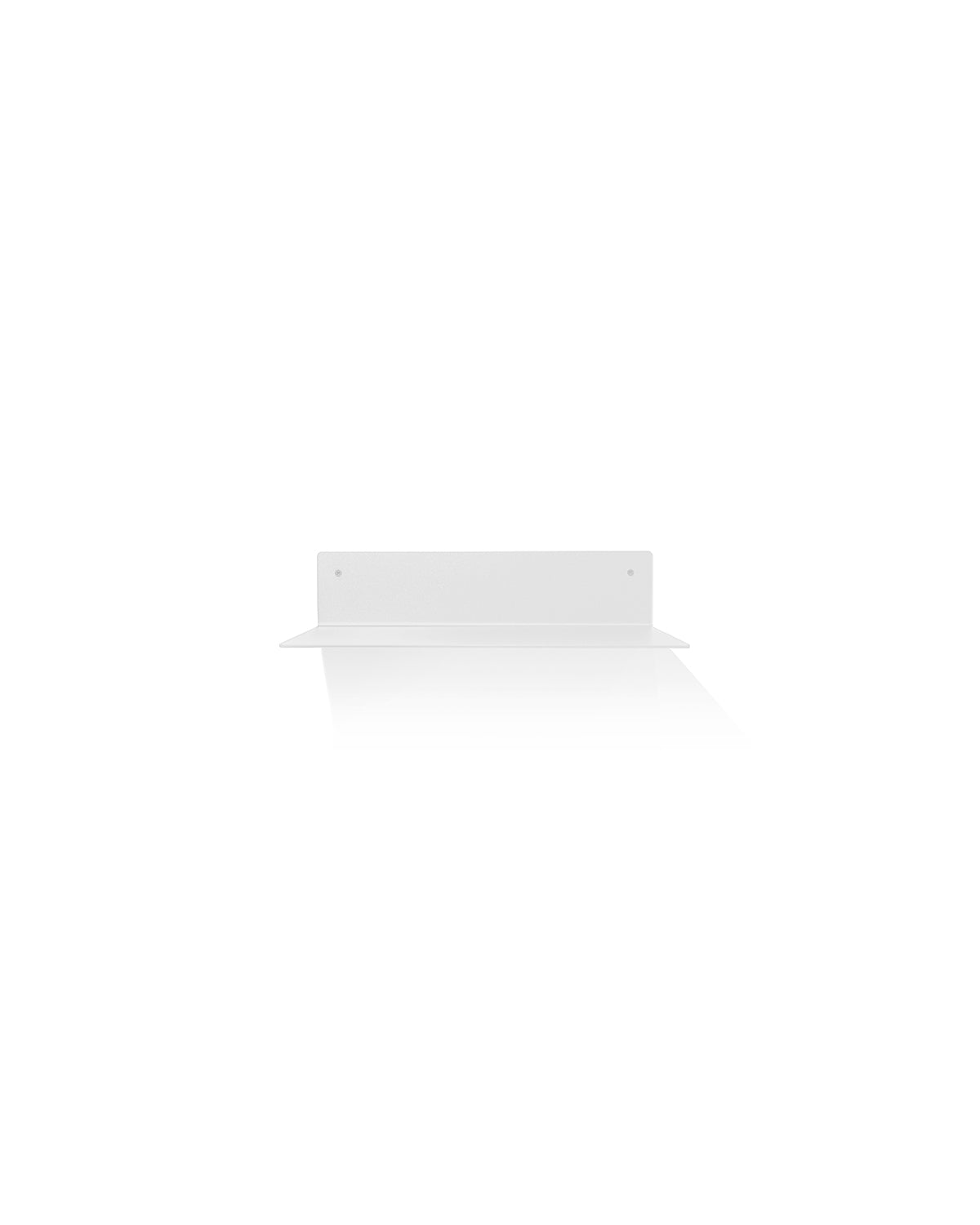 Slim White - 32cm aluminum shelf in white powder coating