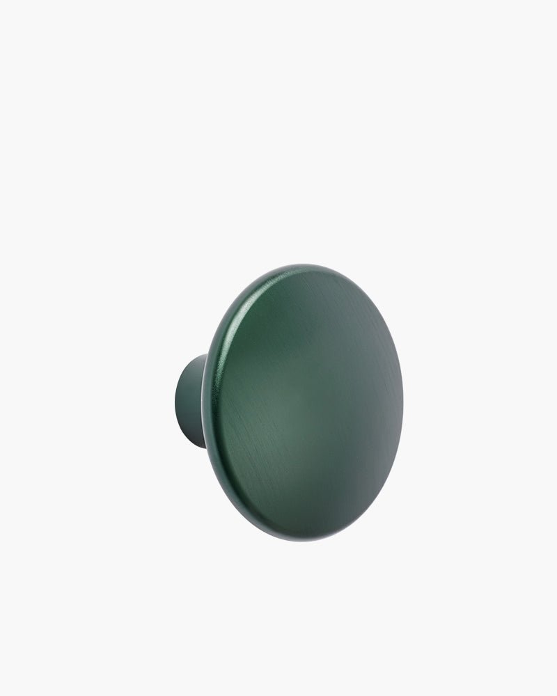 Dots - Hook in dark green metal - ø5