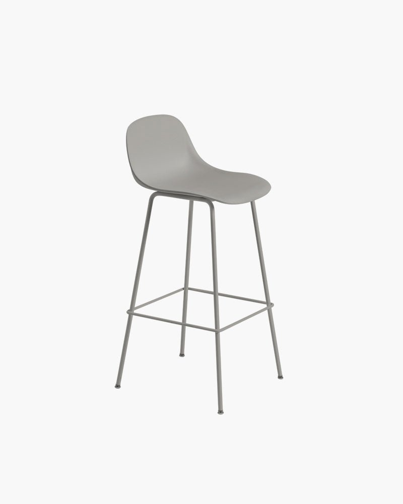 Fiber - Gray bar stool