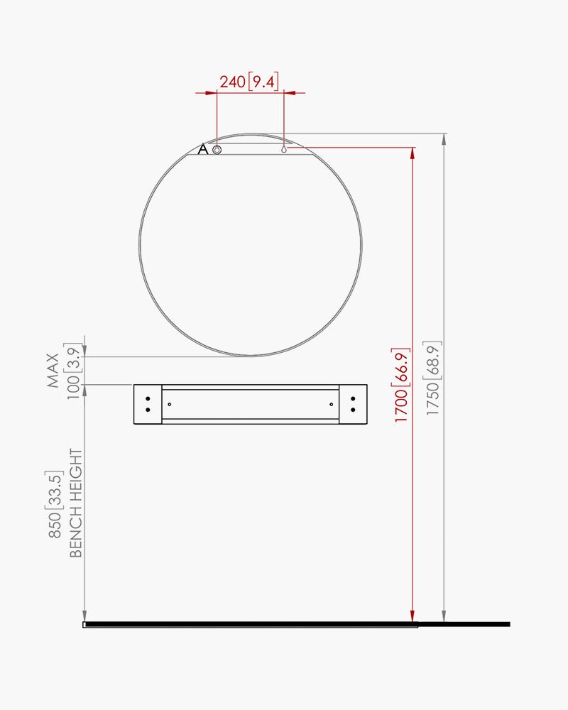 Halo messing spejl Ø80 Comfortel Just Add People