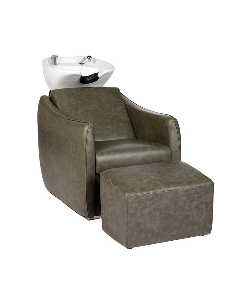 Ottoman Sage green - Leg rest for washing units
